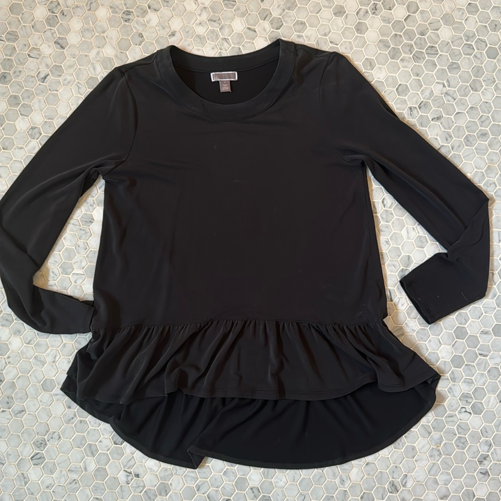 Chelsea 28 Black long sleeve blouse